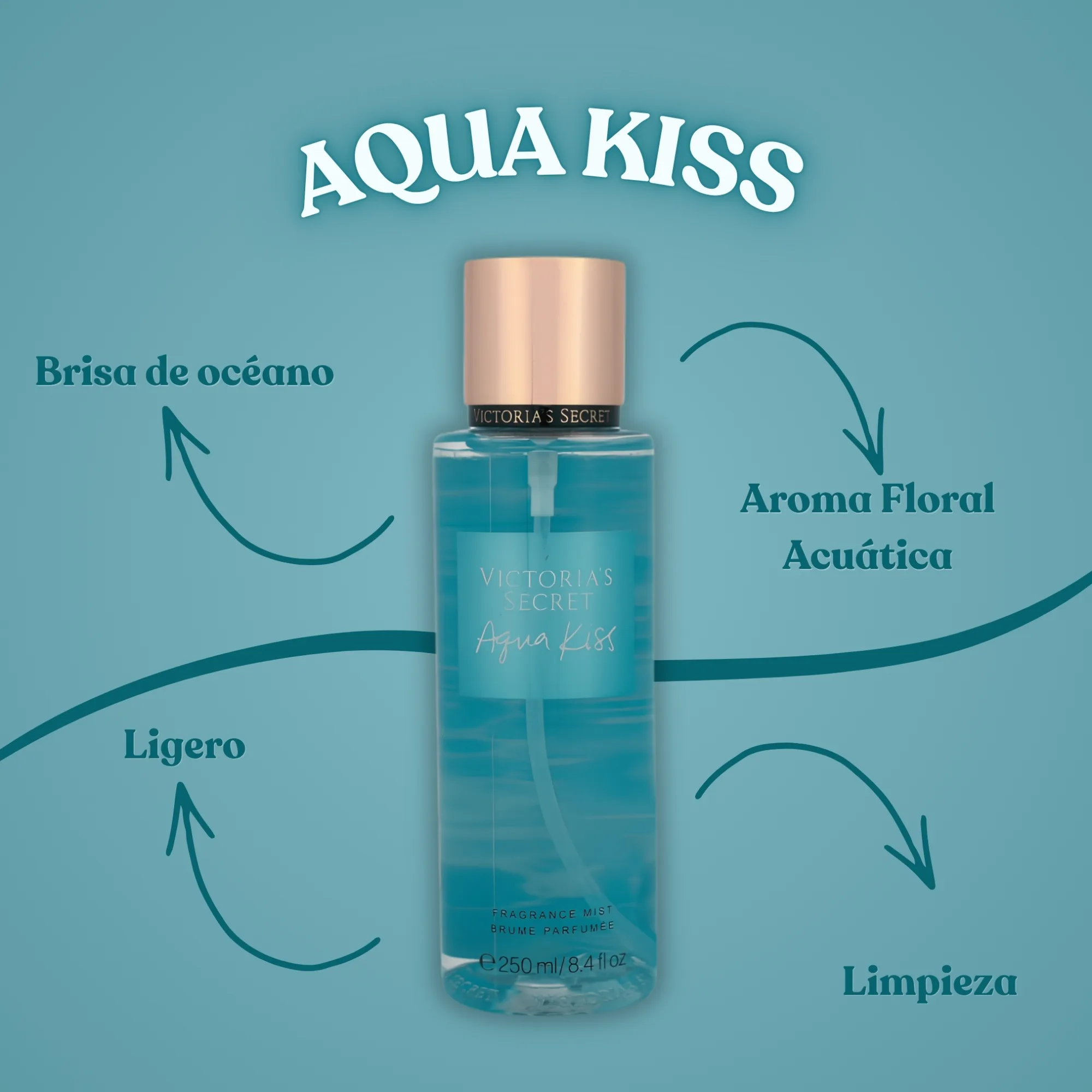 VICTORIA’S SECRET AQUA KISS de dama - Imagen 3