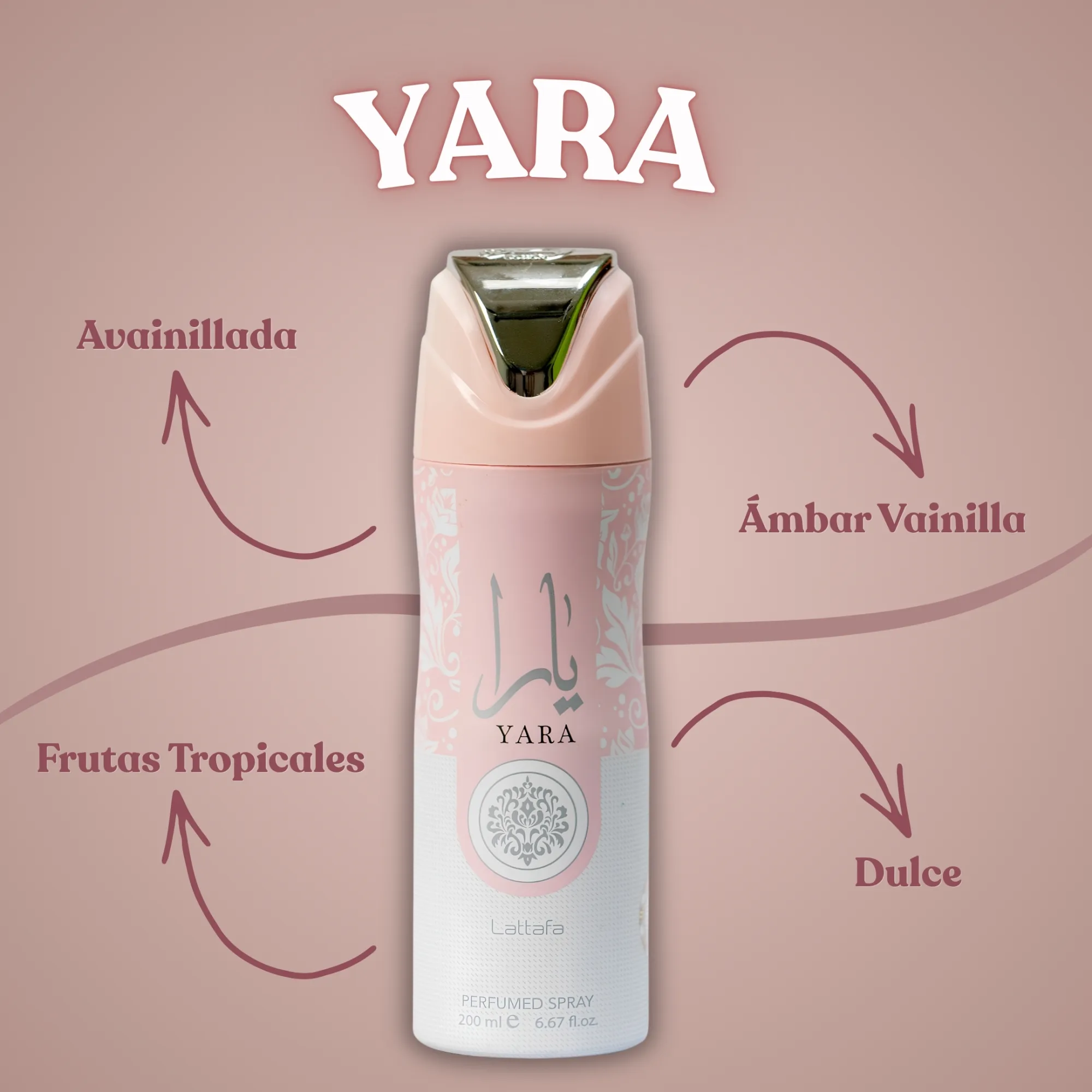 BODY SPRAY YARA Lattafa de dama - Imagen 3